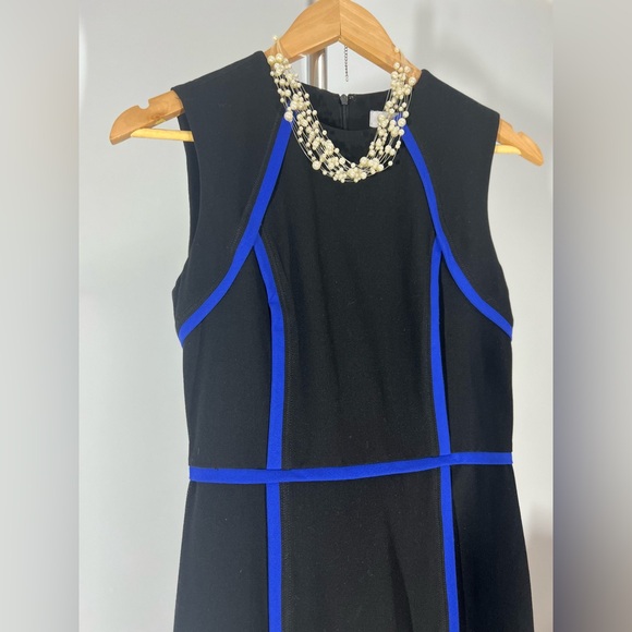 Calvin Klein Black Dress with Blue Highlights - Picture 3 of 5